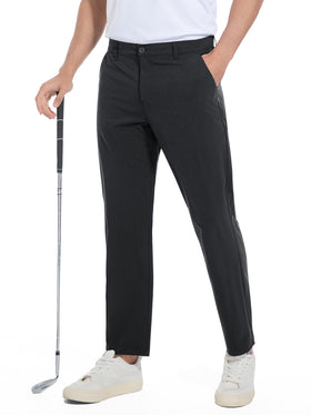 Holure men's golf trousers with waterproof stretch in dark grey for all-day comfort.