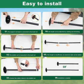 HOME RIGHT compact pole design fits in car trunk or backseat storage
