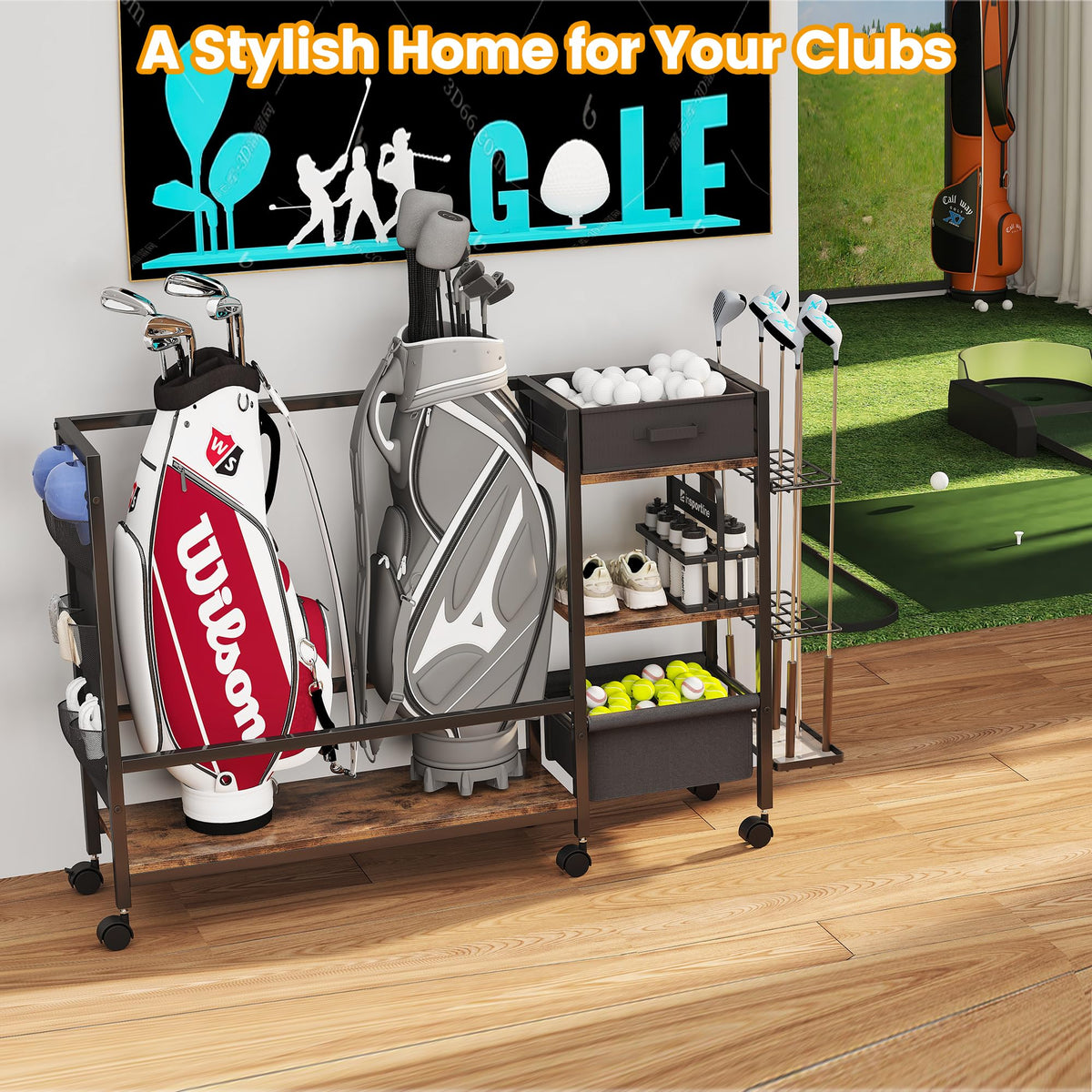Homeiju Removable Ball Bag allows fast refills and easy transport.