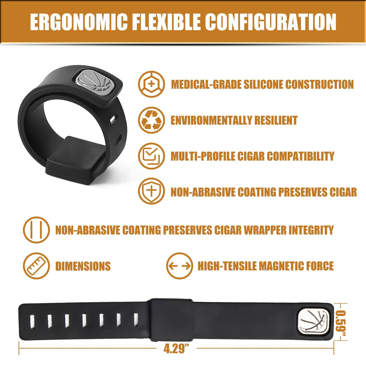 Homlume magnetic attachment grips metal surfaces for hands-free enjoyment.