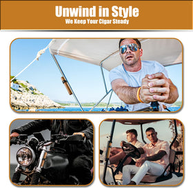 Homlume travel-friendly holder fits golf bag and travel case easily.