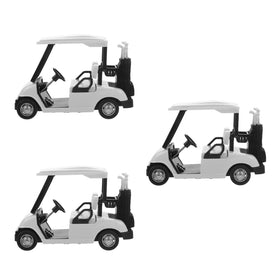 Homoyoyo diecast golf cart ornament front view for desk decor