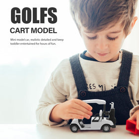 Homoyoyo diecast golf cart ornament side view adds dynamic shelf display
