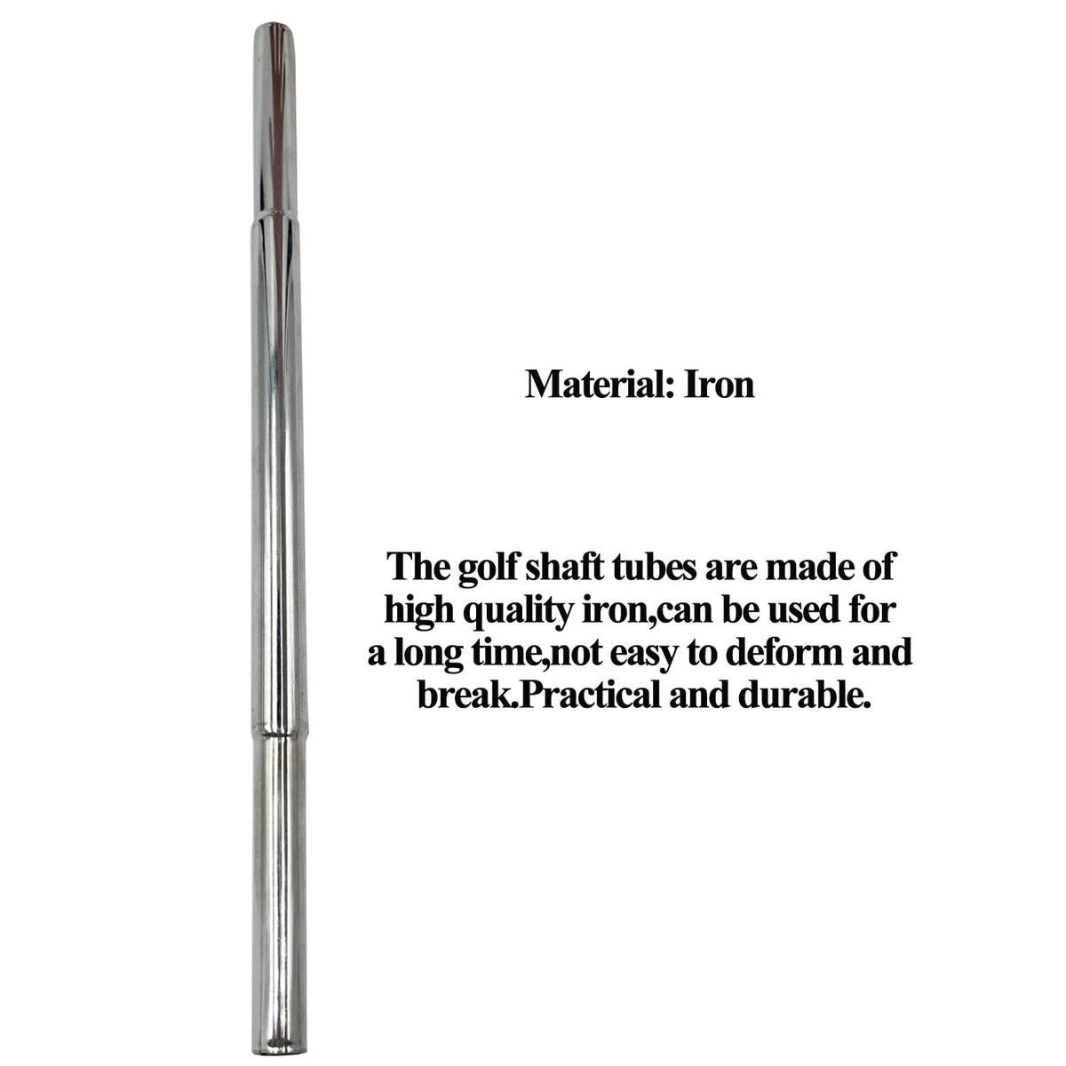 Honigo steel extension with rust-resistant finish for long-lasting golf club maintenance.