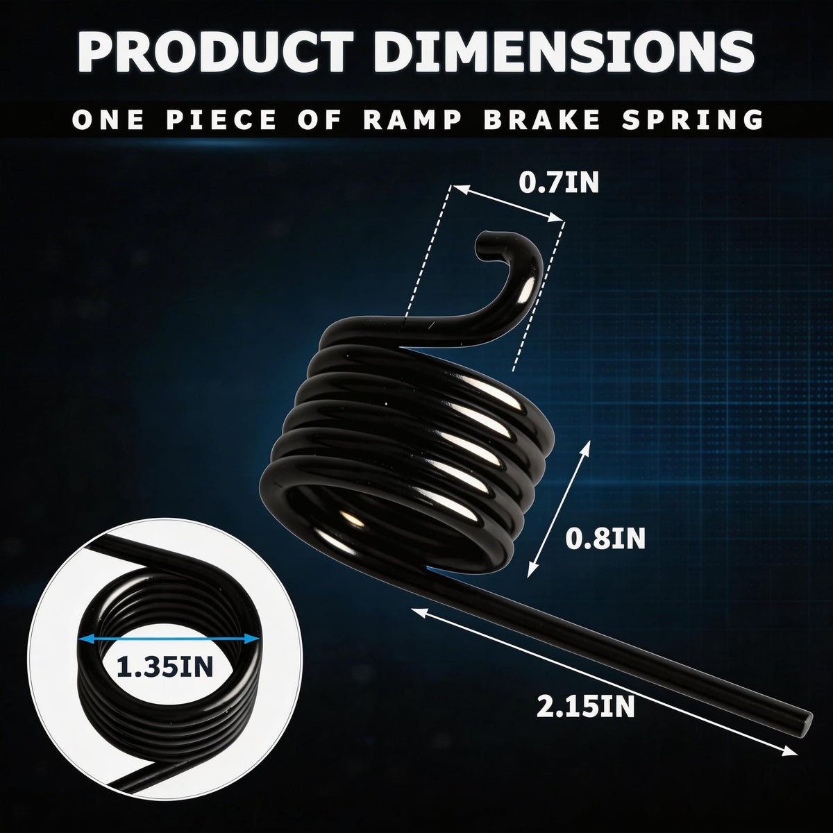 Premium spring steel construction delivers strength and long-lasting performance.