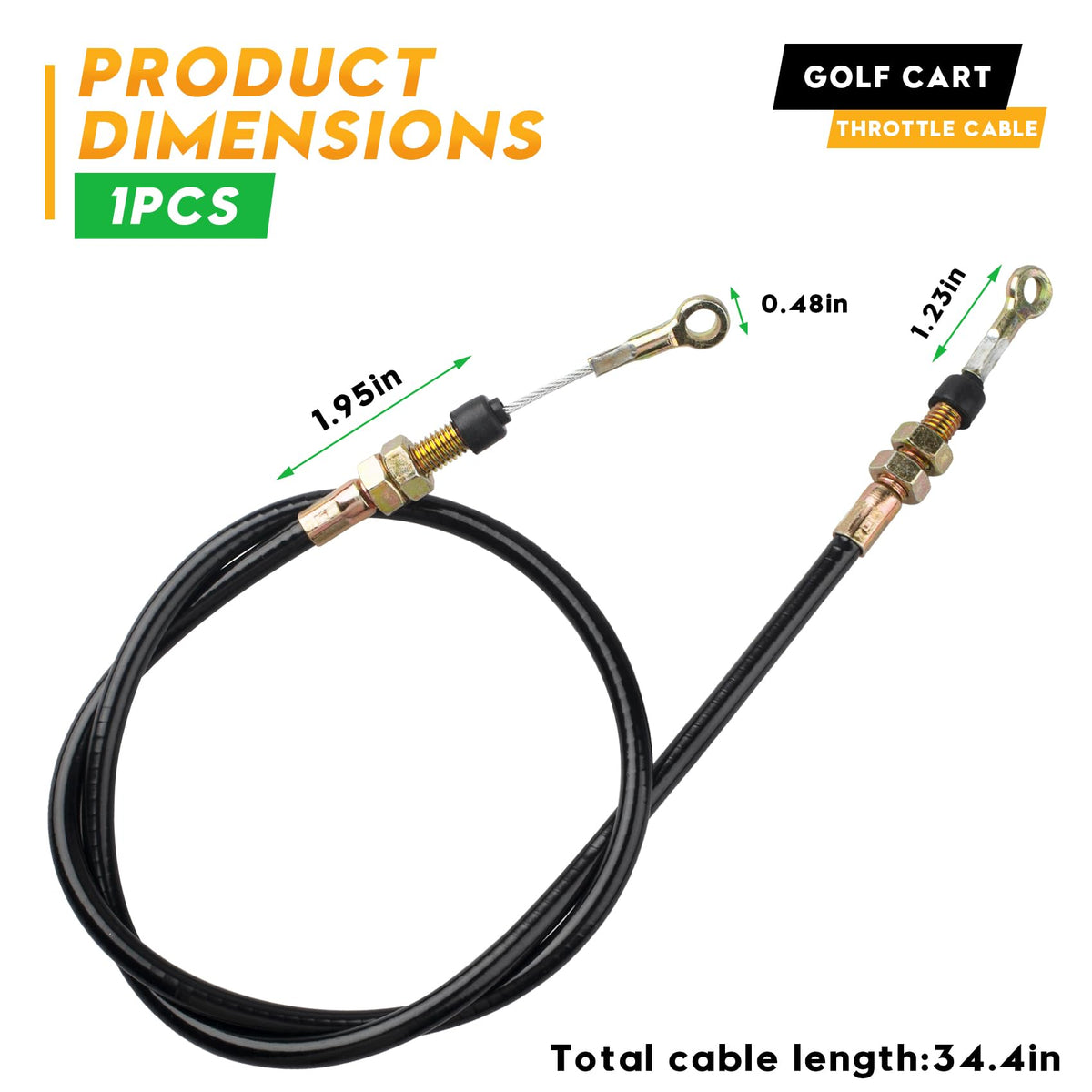 Honkador throttle cable provides smoother acceleration and reduced pedal slack.