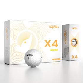 Honma 2024X4 with a soft-core 75 compression for a smooth feel and control.