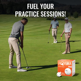 Honma beginner-friendly golf balls help build confidence and consistency.