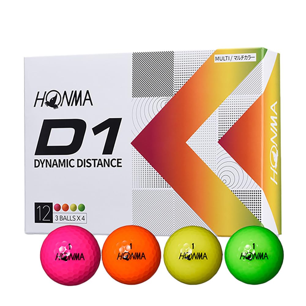 Honma BT2201 368-dimple ball for wind-stable flight and longer distance