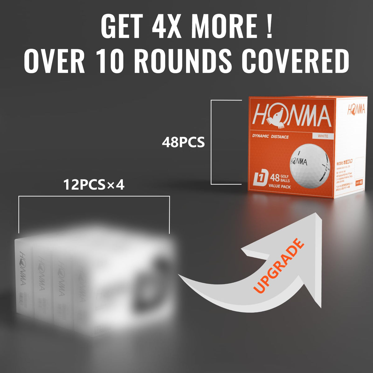 Honma Surlyn durable cover resists scuffs for longer-lasting rounds.