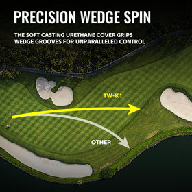 Honma TW-K1 aerodynamic dimples aid stopping power.