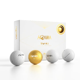 Honma TW-K1 premium 3-piece golf balls deliver balanced distance and control.