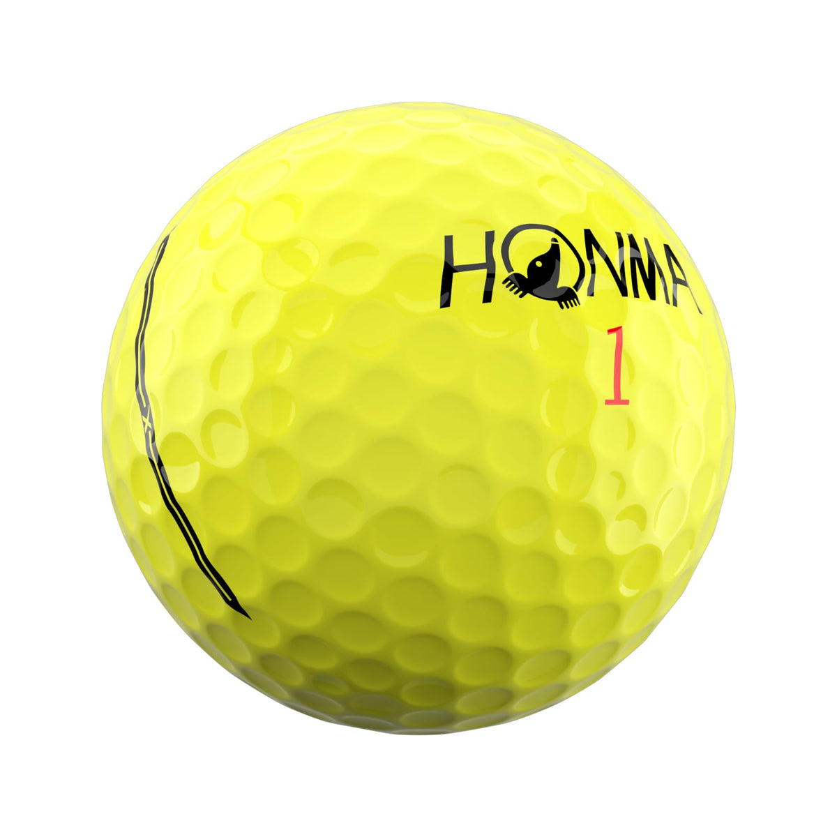 Honma TW-X aerodynamically dimpled design enables stable flight and predictable stopping.