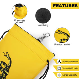 Hooked On Golf bag attachment clip for hands-free carry.