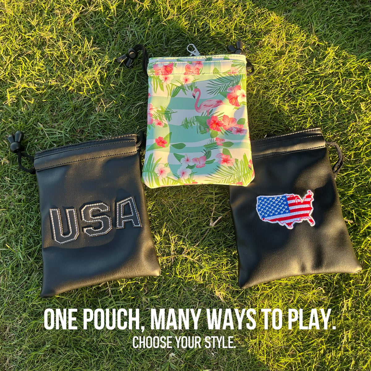 Hooked On Golf gift-ready pouch perfect for holidays or birthdays.