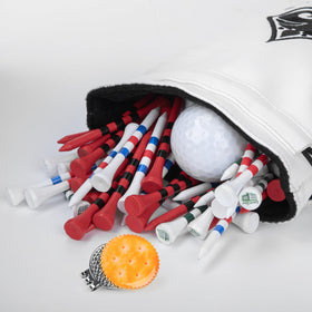 HOOKED ON GOLF accessory-bag attachment to bag or belt improves on-course portability
