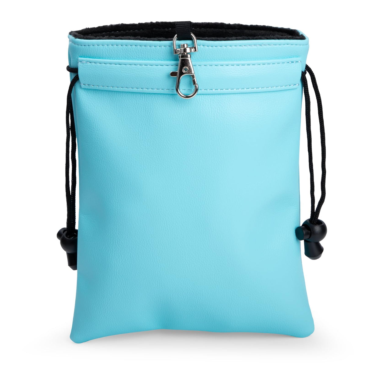 Hooked on Golf Valuables Pouch interior showing organized pockets for balls and tees