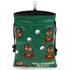 HOOKED ON GOLF valuables pouch front view keeps essentials organized on course