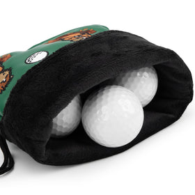 HOOKED ON GOLF valuables pouch soft lining protects valuables during play