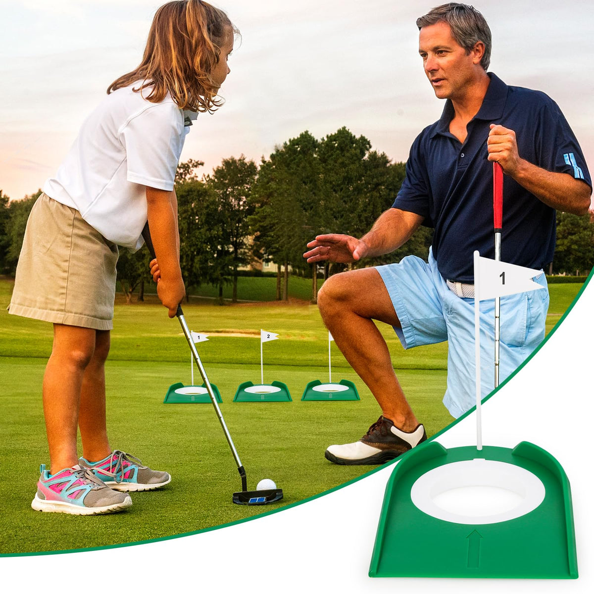 Hooqict beginner-friendly putting aids help improve aim and consistency.