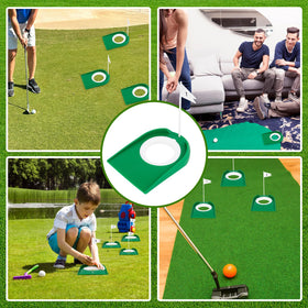 Hooqict indoor-outdoor practice setup fits home, yard, office, or park.
