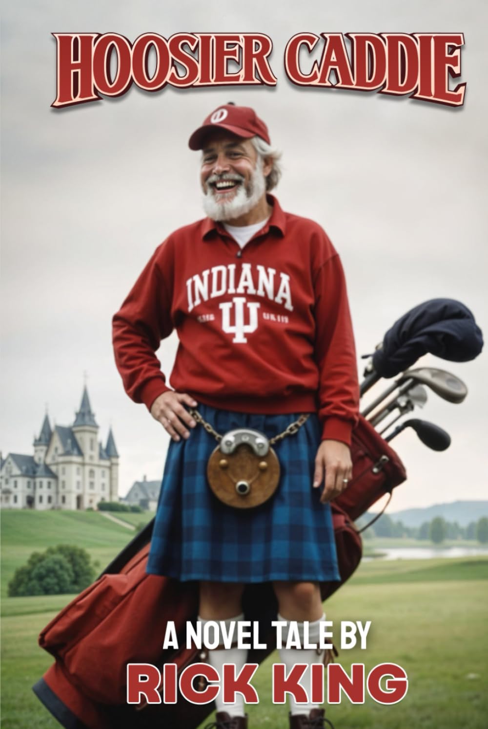Hoosier Caddie book cover featuring Gavin Mac McAlister, ideal for golf fiction fans seeking inspiration.