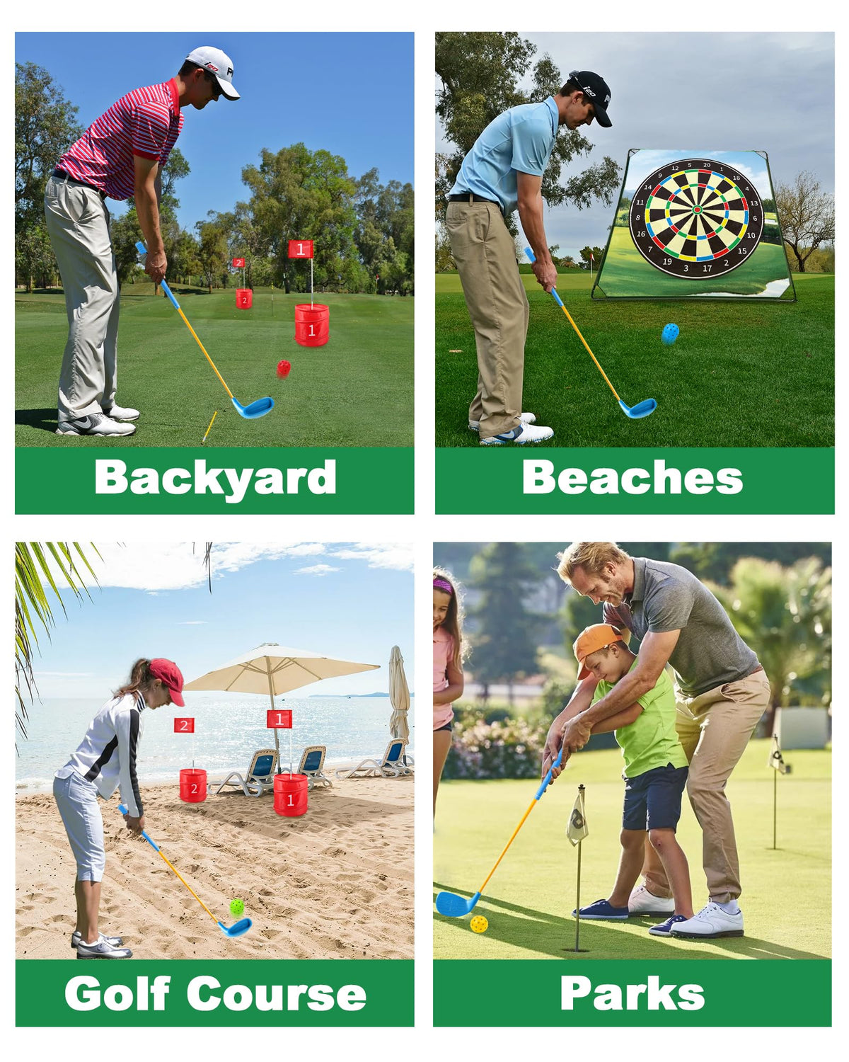 HOTWIND adult outdoor golf set designed for authentic feel outdoors
