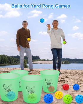 HOTWIND green backyard golf ball for easy team assignment.