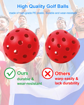 HOTWIND red backyard golf ball for easy color tracking during play.