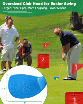 HOTWIND golf club features a 36 inch carbon shaft for smooth, controlled swings