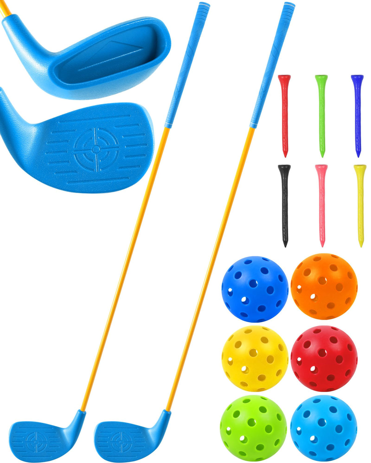 HOTWIND backyard golf clubs with oversized heads improve hit probability on grass