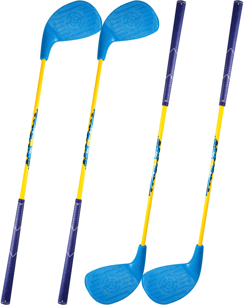 HOTWIND backyard golf clubs with oversized head improve aim during outdoor practice.