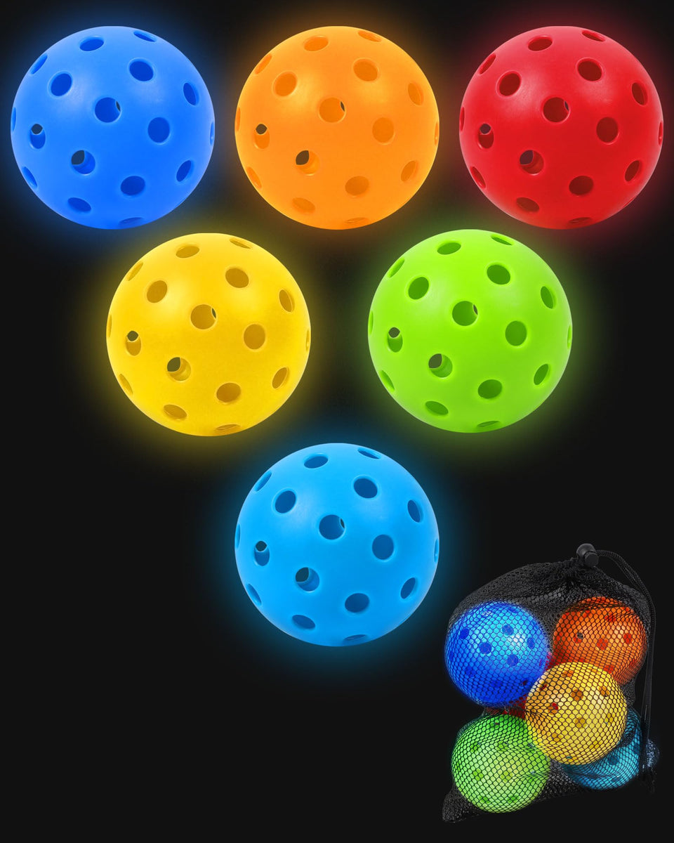 HOTWIND Glow Balls illuminate night play for safer backyard golf after dark.
