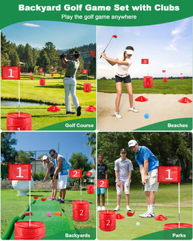HOTWIND golf balls, flag sticks, and tees for ready play