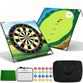 HOTWIND golf chipping game mat on stand for easy setup