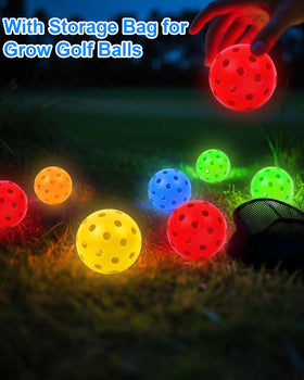 HOTWIND Mesh storage bag keeps glow balls organized and portable.
