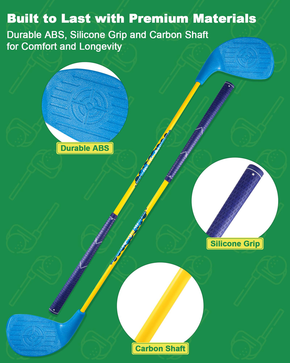 Hotwind ABS plastic clubs provide durable, family-friendly backyard performance.