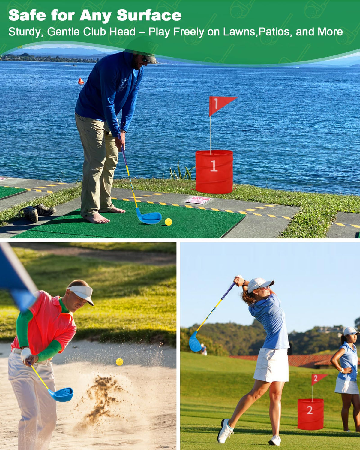 Hotwind safe-on-surfaces design protects lawns and patios during casual rounds.