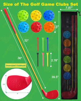 HOTWIND two-pack red golf clubs ideal for family practice
