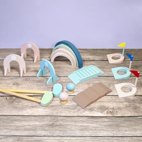 House of Marbles packaging for eco-conscious mini golf set reduces waste