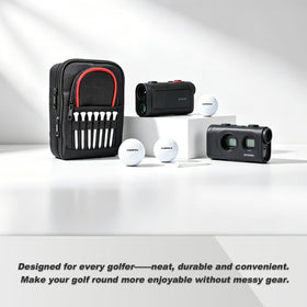 HOUYUKY Golf Pouch three-pocket layout with dividers for neat separation