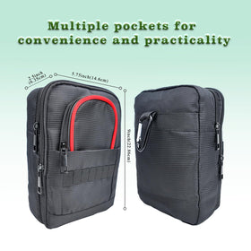 HOUYUKY Pouch measures 8.5 x 5.75 x 2.5 inches for compact carry
