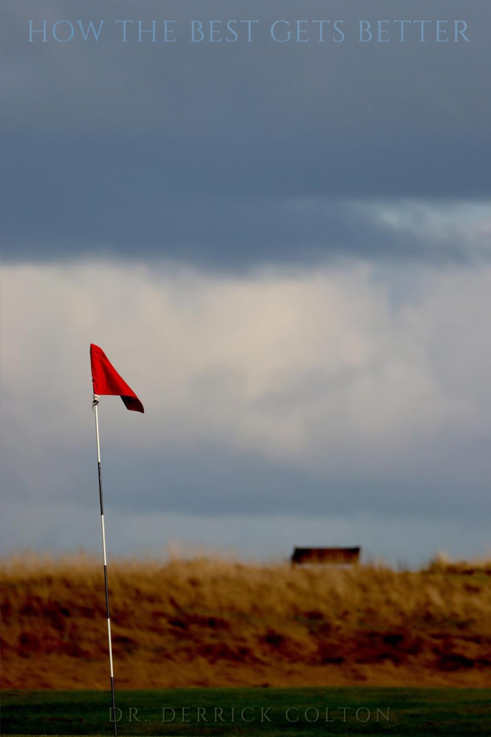 How the Best Gets Better book cover shows Dr. Derrick Colton guiding deliberate golf improvement.