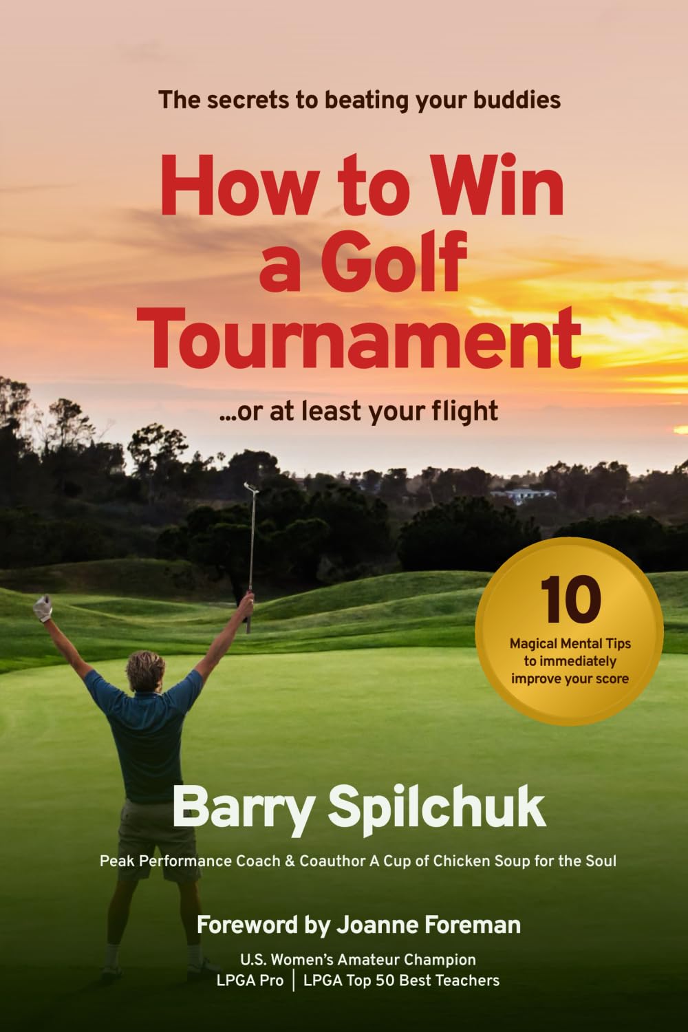 How To Win A Golf Tournament book cover showing mindset strategies for better scores.