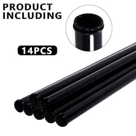 How True golf bag tubes show sturdy plastic construction for reliable protection