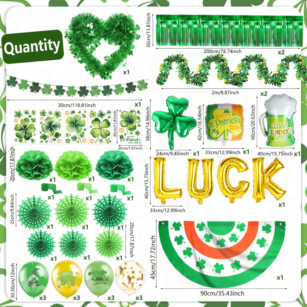 HOWAF Green-Gold foil curtain banner adds sparkling flair to your ride