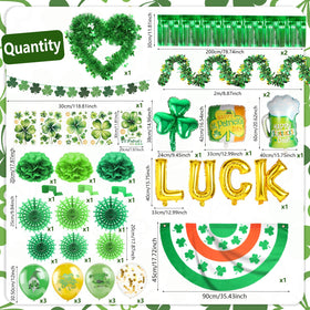HOWAF Green-Gold foil curtain banner adds sparkling flair to your ride
