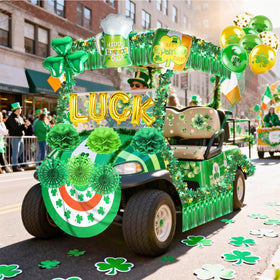 HOWAF Shamrock paper banner brings classic luck motifs to your ride