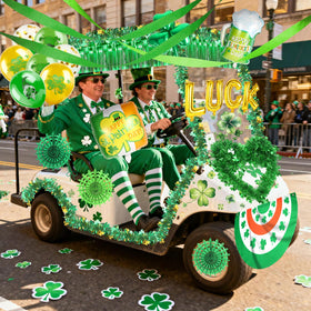 HOWAF St. Patrick's Day car stickers decorate surfaces with bold visibility