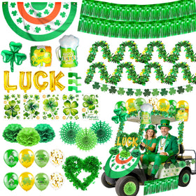HOWAF St. Patrick's Day fan banner boosts parade visibility on your golf cart